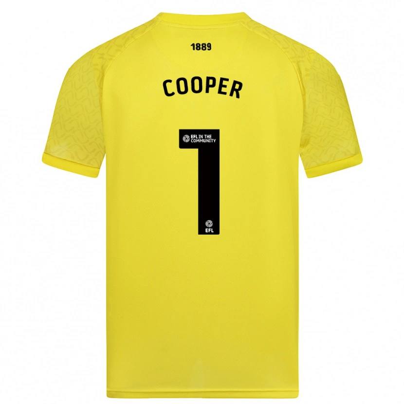 Danxen Dames Michael Cooper #1 Geel Zwart Keepersshirt 2025/26 T-Shirt België