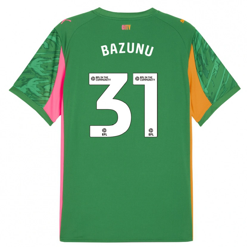Danxen Dames Gavin Bazunu #31 Groen Oranje Keepersshirt 2025/26 T-Shirt België