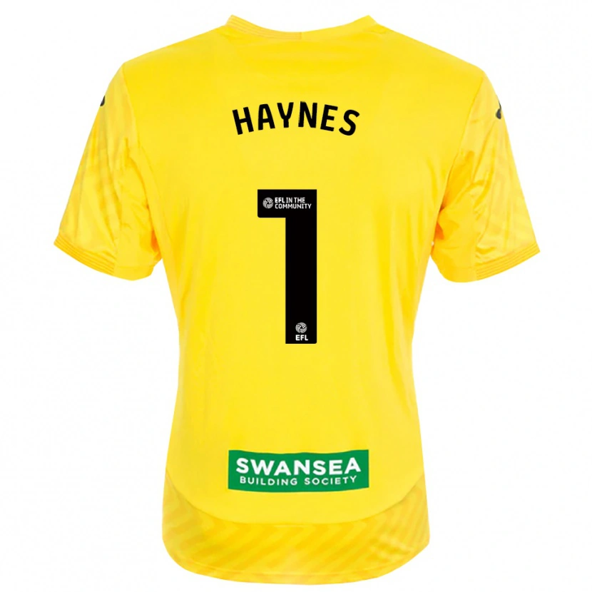 Danxen Dames Charlie Haynes #1 Geel Zwart Keepersshirt 2025/26 T-Shirt België