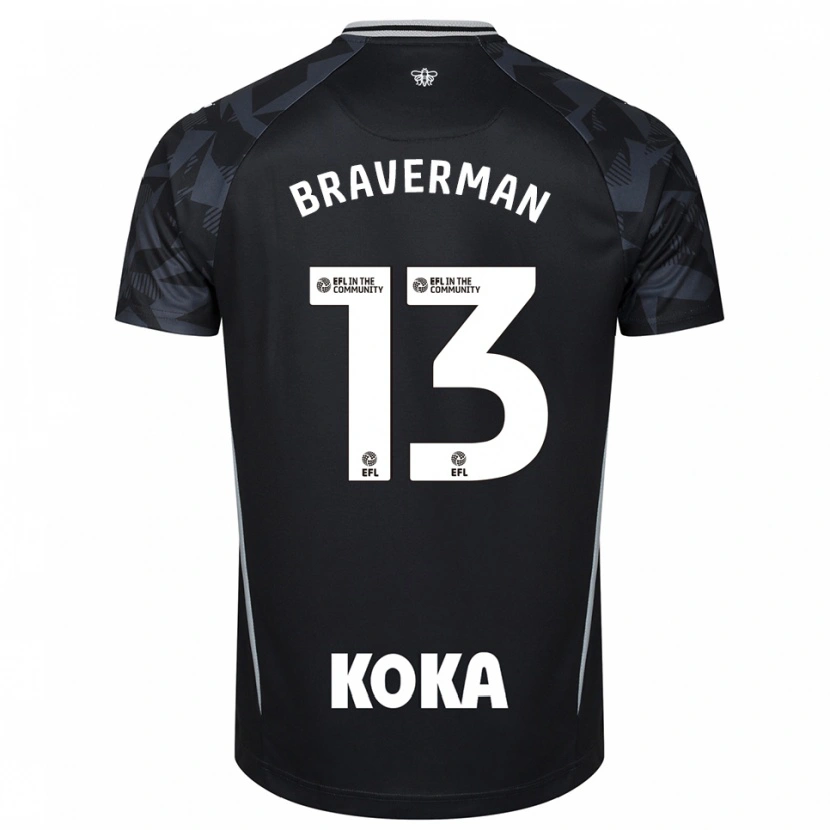 Danxen Dames Zack Braverman #13 Zwart Blauw Keepersshirt 2025/26 T-Shirt België