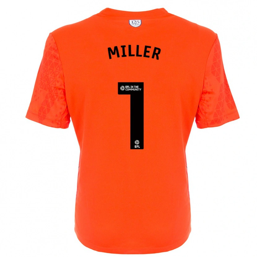 Danxen Dames Anna Miller #1 Oranje Zwart Keepersshirt 2025/26 T-Shirt België