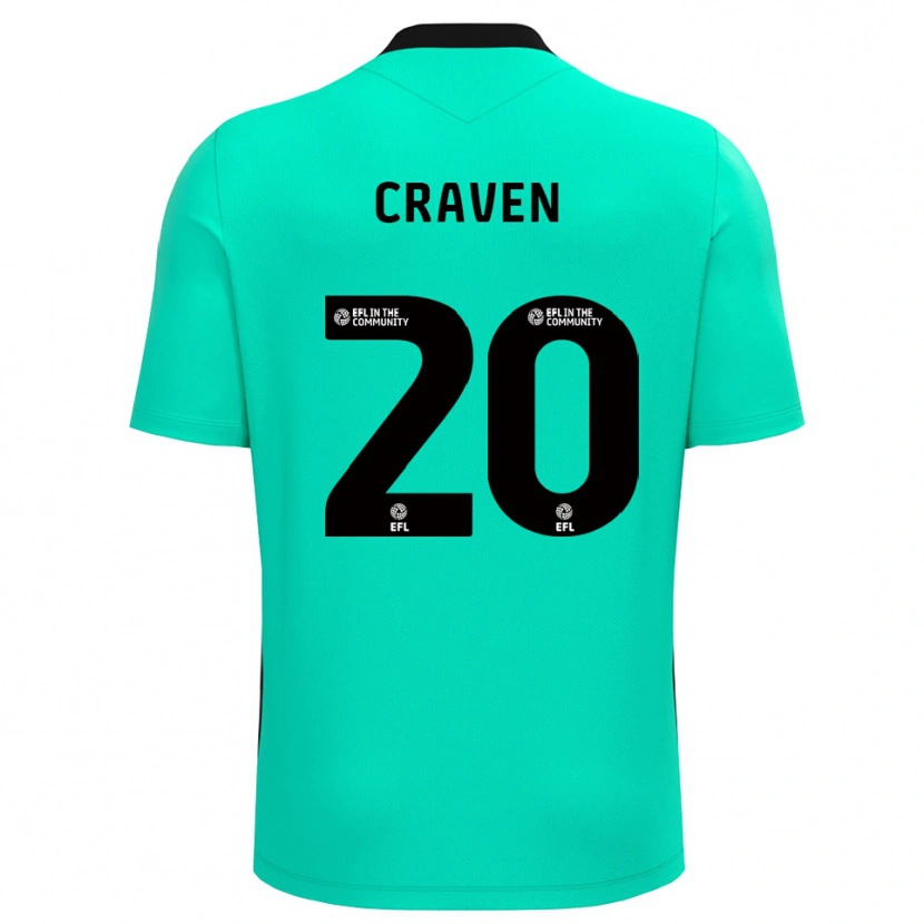 Danxen Dames Lizzie Craven #20 Medium Turquoise Keepersshirt 2025/26 T-Shirt België