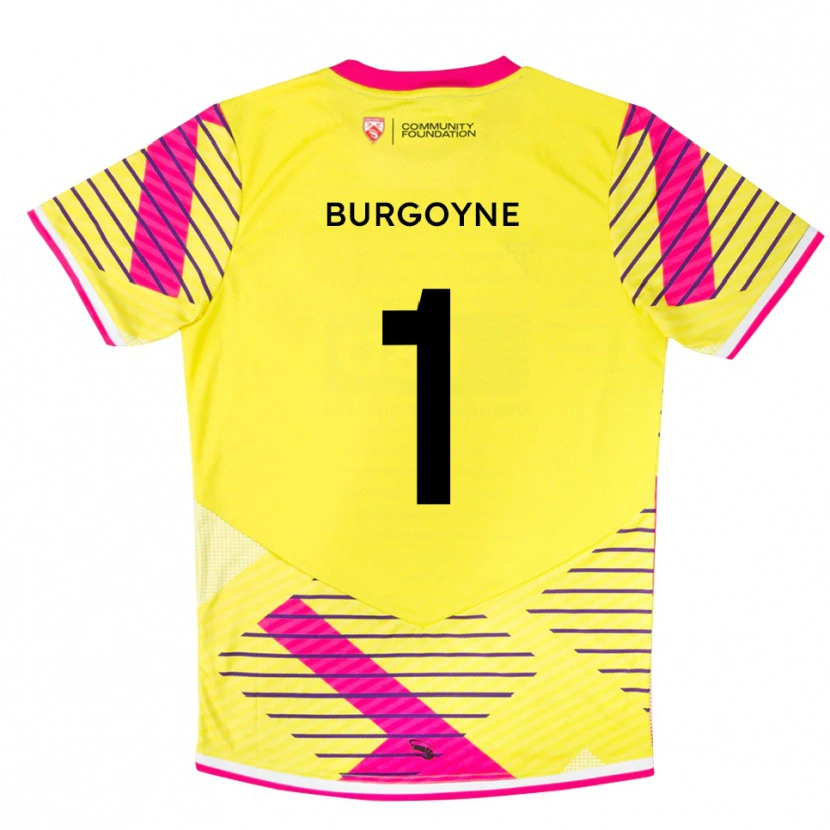 Danxen Dames Harry Burgoyne #1 Geel Roze Keepersshirt 2025/26 T-Shirt België