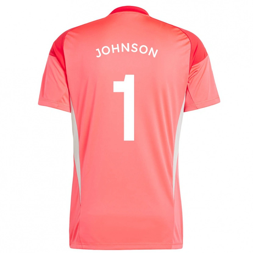 Danxen Dames Sam Johnson #1 Oranje Rood Keepersshirt 2025/26 T-Shirt België