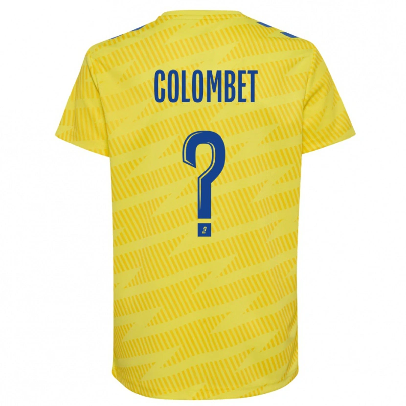 Danxen Dames Alexis Colombet #0 Geel Blauw Keepersshirt 2025/26 T-Shirt België