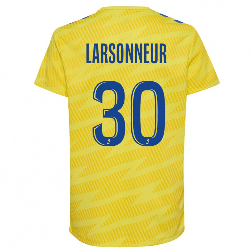 Danxen Dames Gautier Larsonneur #30 Geel Blauw Keepersshirt 2025/26 T-Shirt België