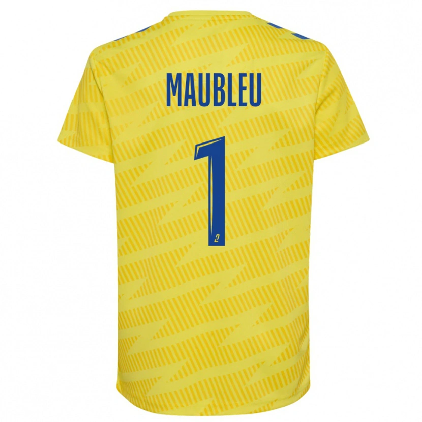 Danxen Dames Brice Maubleu #1 Geel Blauw Keepersshirt 2025/26 T-Shirt België