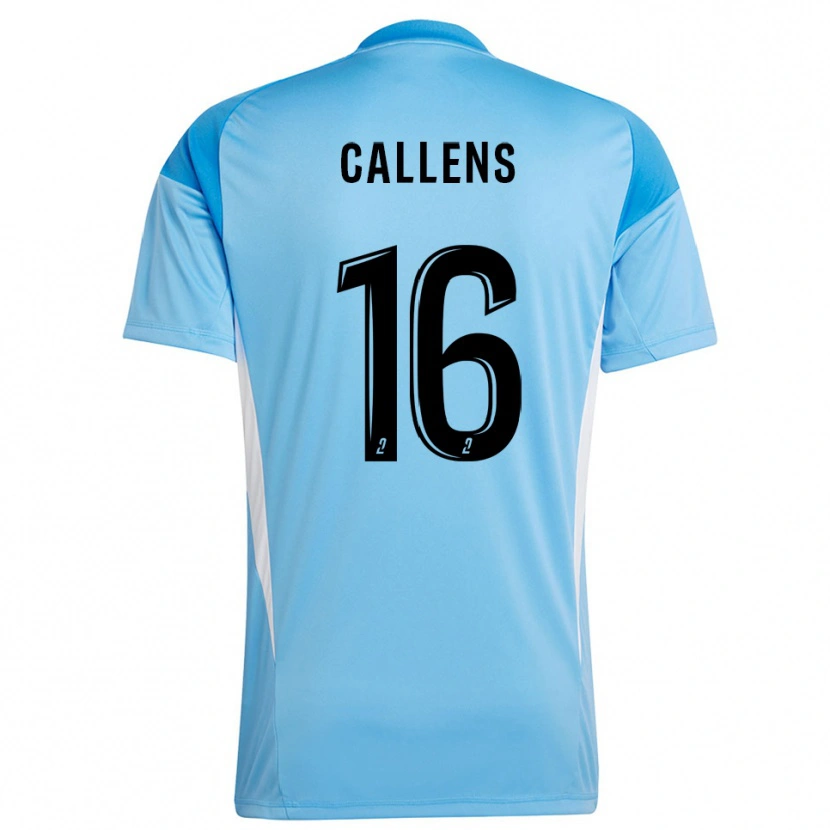 Danxen Dames Thomas Callens #16 Hemelsblauw Wit Keepersshirt 2025/26 T-Shirt België