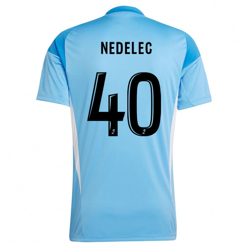 Danxen Dames Aymerick Nedelec #40 Hemelsblauw Wit Keepersshirt 2025/26 T-Shirt België