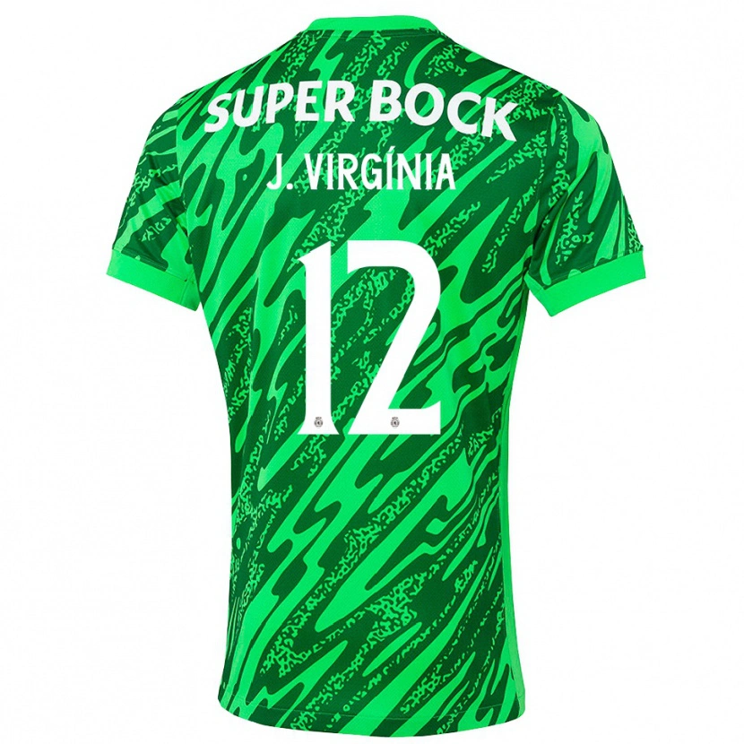 Danxen Dames João Virgínia #12 Groen Wit Keepersshirt 2025/26 T-Shirt België