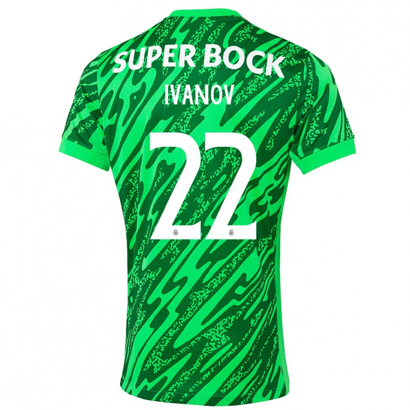 Danxen Dames David Ivanov #22 Groen Wit Keepersshirt 2025/26 T-Shirt België