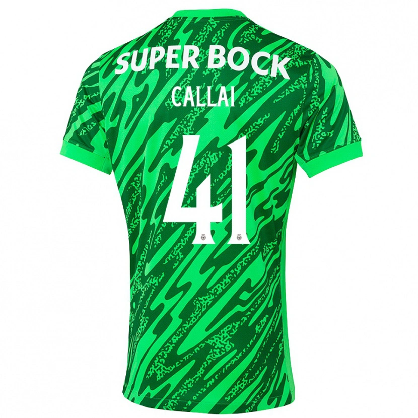 Danxen Dames Diego Callai #41 Groen Wit Keepersshirt 2025/26 T-Shirt België