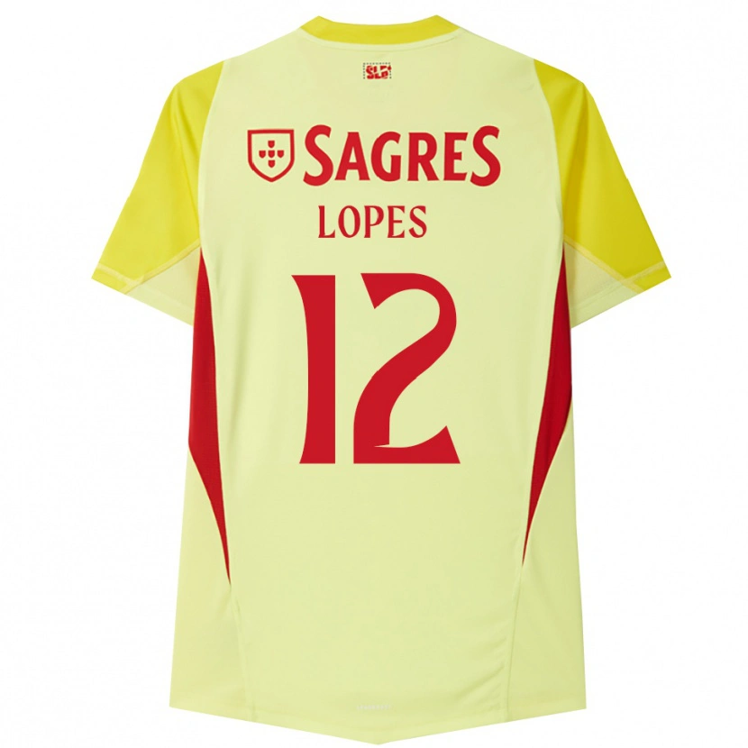 Danxen Dames Leonardo Lopes #12 Geel Rood Keepersshirt 2025/26 T-Shirt België