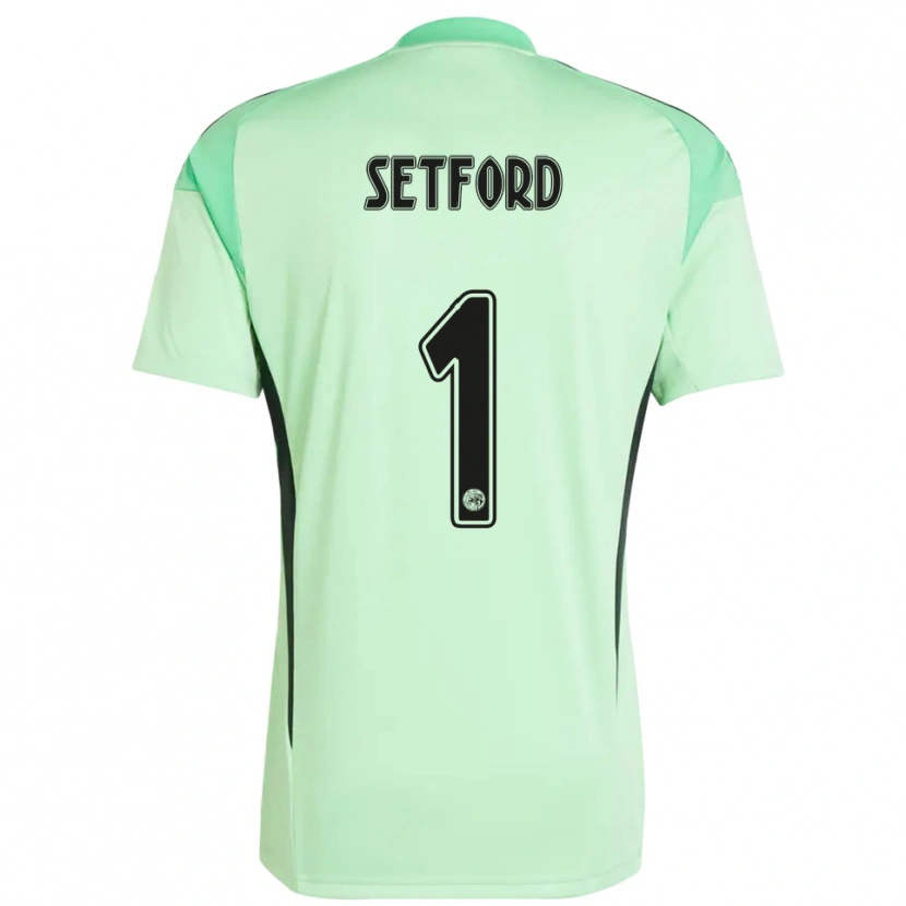 Danxen Dames Charlie Setford #1 Lichtgroen Zwart Keepersshirt 2025/26 T-Shirt België