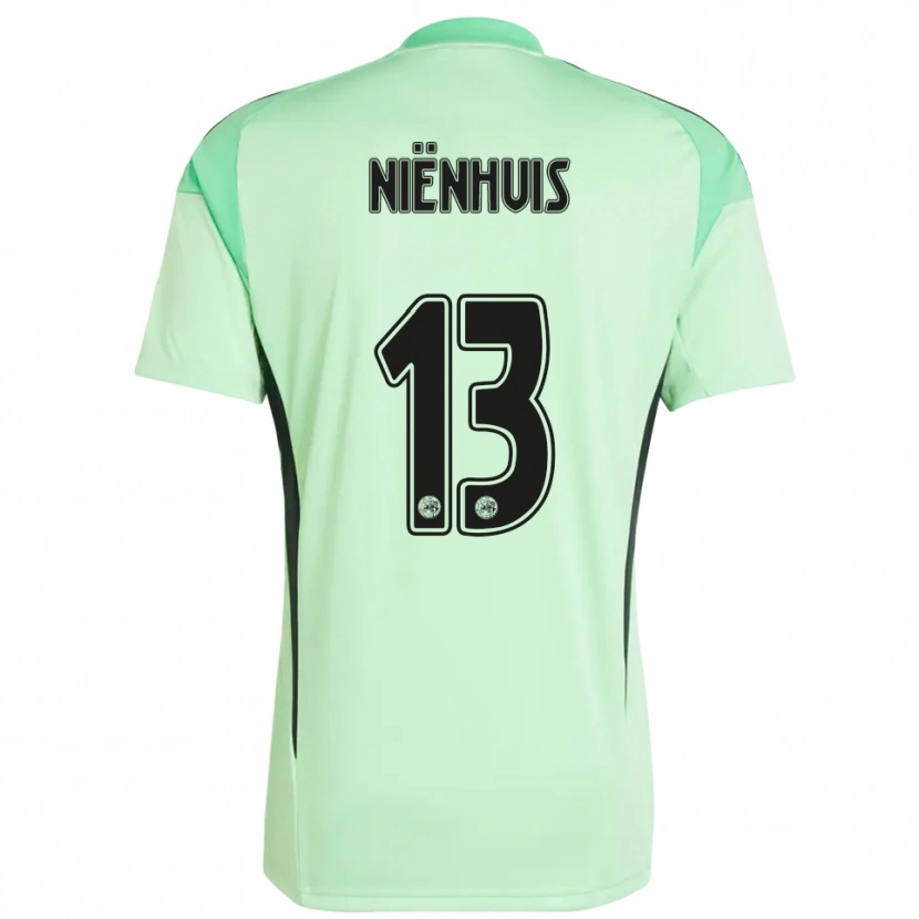 Danxen Dames Lois Niënhuis #13 Lichtgroen Zwart Keepersshirt 2025/26 T-Shirt België