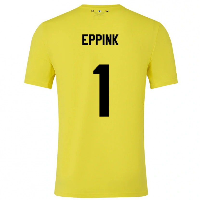Danxen Dames Mees Eppink #1 Geel Zwart Keepersshirt 2025/26 T-Shirt België