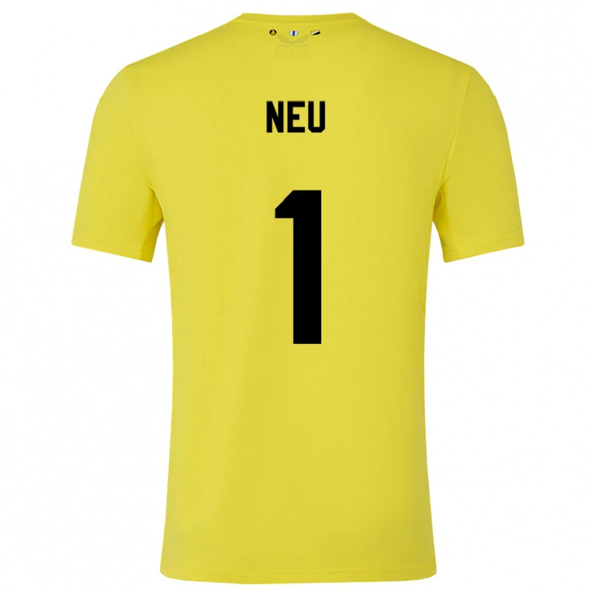 Danxen Dames Luca Neu #1 Geel Zwart Keepersshirt 2025/26 T-Shirt België