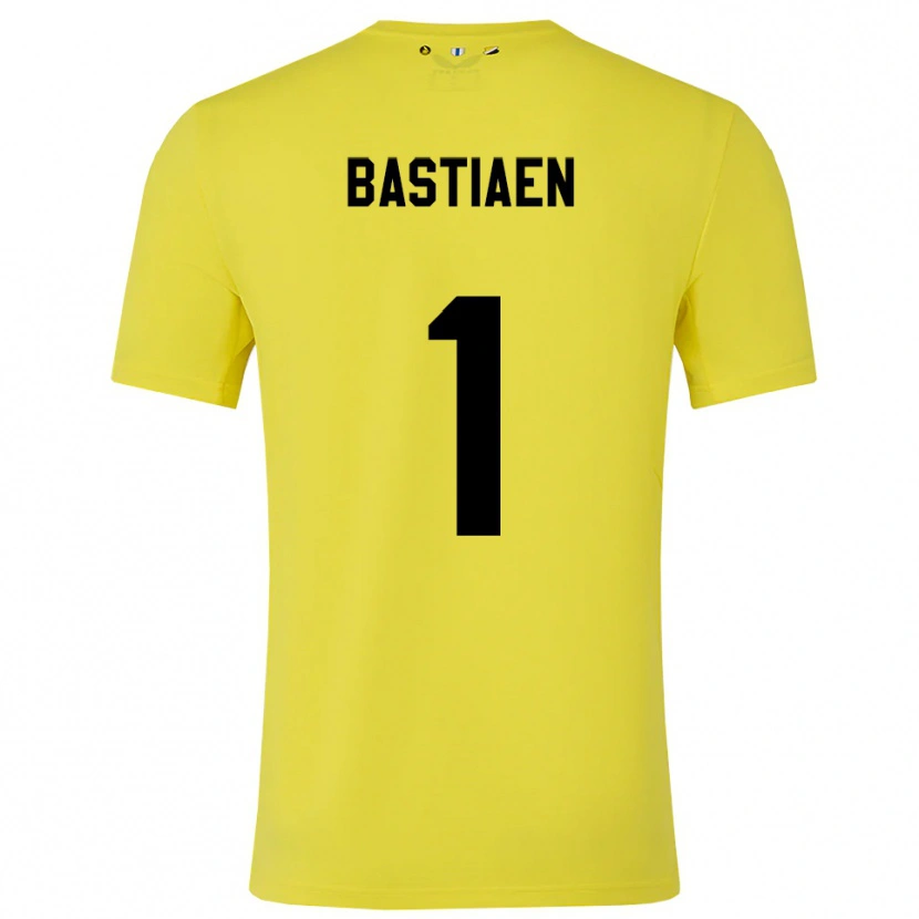 Danxen Dames Femke Bastiaen #1 Geel Zwart Keepersshirt 2025/26 T-Shirt België