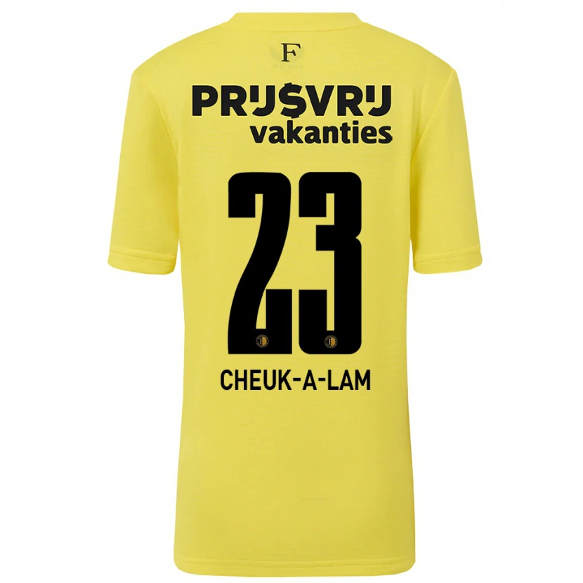 Danxen Dames Lee-Quincy Cheuk-A-Lam #23 Geel Zwart Keepersshirt 2025/26 T-Shirt België
