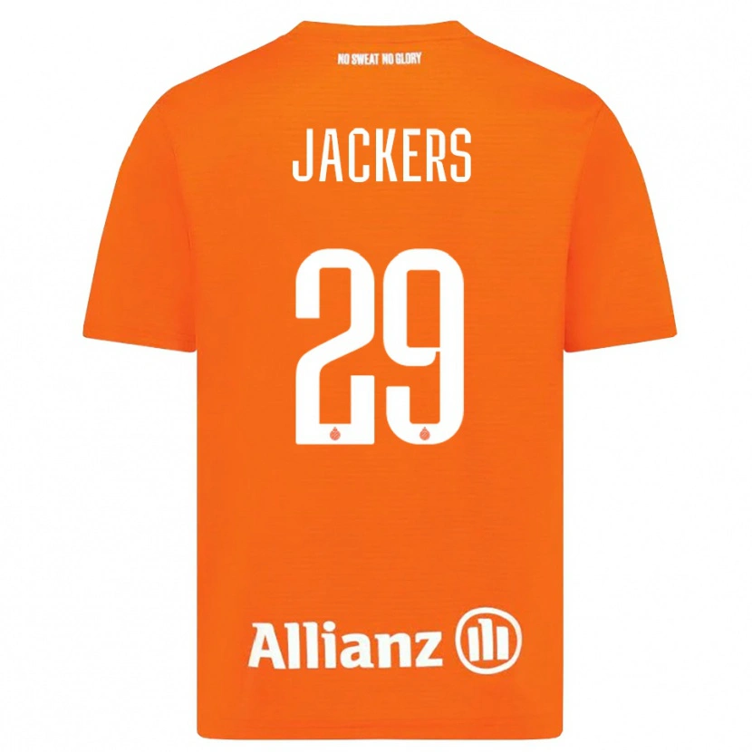 Danxen Dames Nordin Jackers #29 Oranje Wit Keepersshirt 2025/26 T-Shirt België