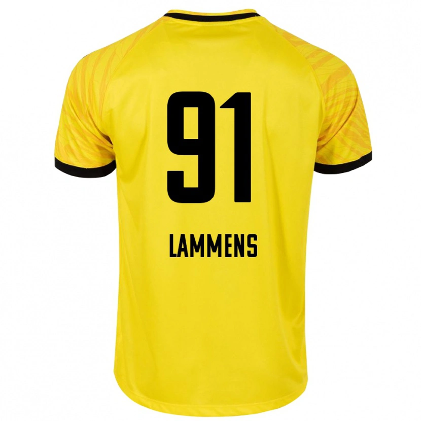 Danxen Dames Senne Lammens #91 Geel Zwart Keepersshirt 2025/26 T-Shirt België
