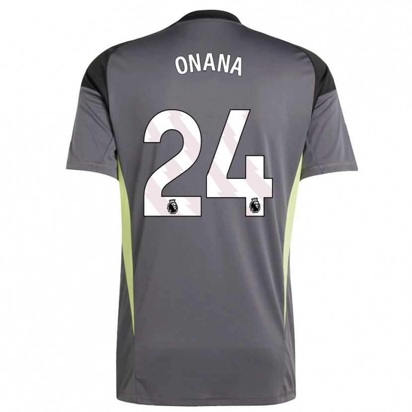 Danxen Dames André Onana #24 Donkergrijs Wit Keepersshirt 2025/26 T-Shirt België