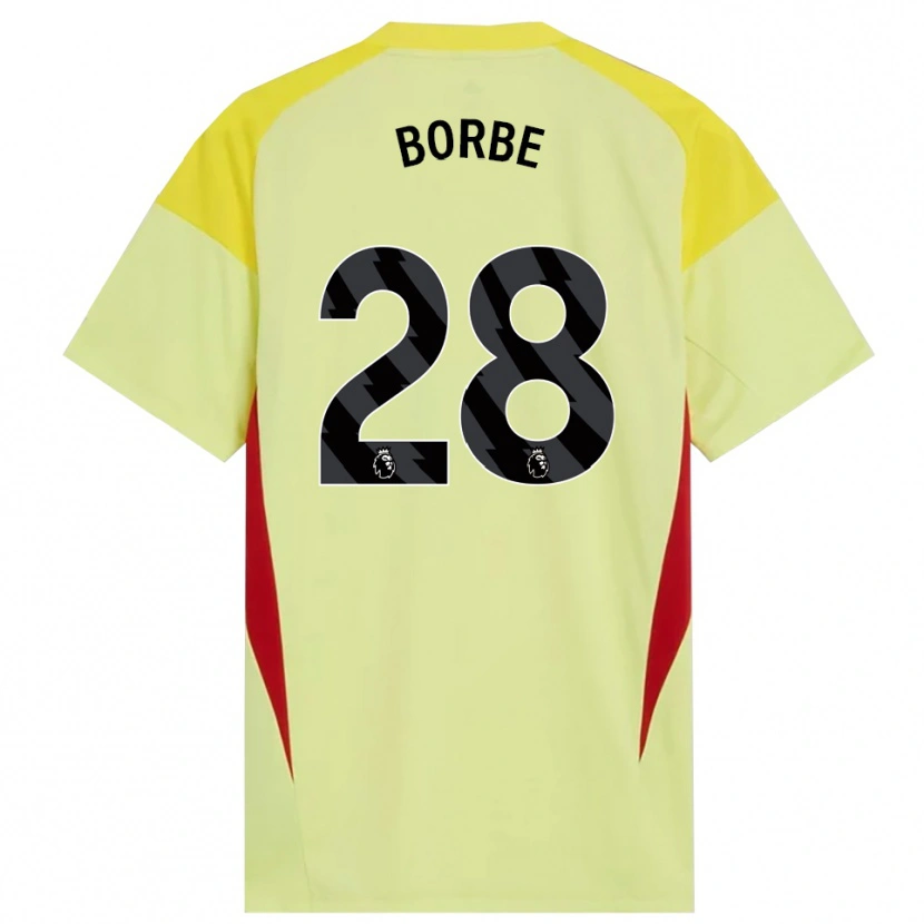 Danxen Dames Anneke Borbe #28 Geel Rood Zwart Keepersshirt 2025/26 T-Shirt België