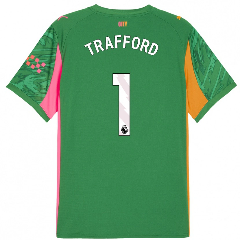 Danxen Dames James Trafford #1 Groen Oranje Keepersshirt 2025/26 T-Shirt België