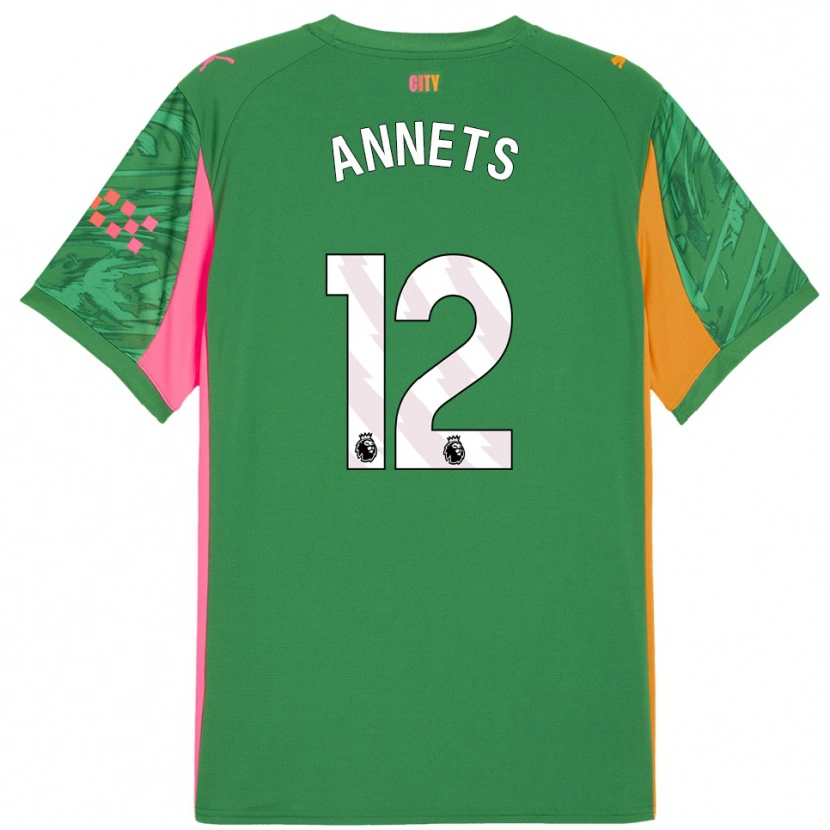 Danxen Dames Eve Annets #12 Groen Oranje Keepersshirt 2025/26 T-Shirt België