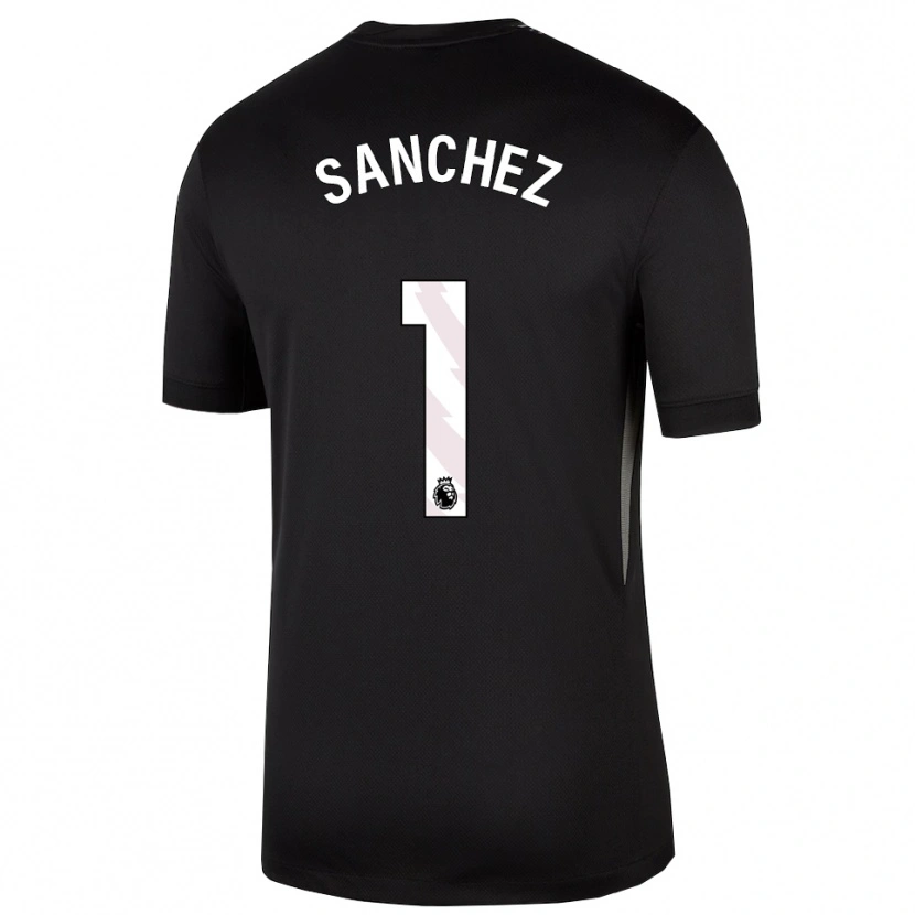 Danxen Dames Robert Sánchez #1 Zwart Wit Keepersshirt 2025/26 T-Shirt België