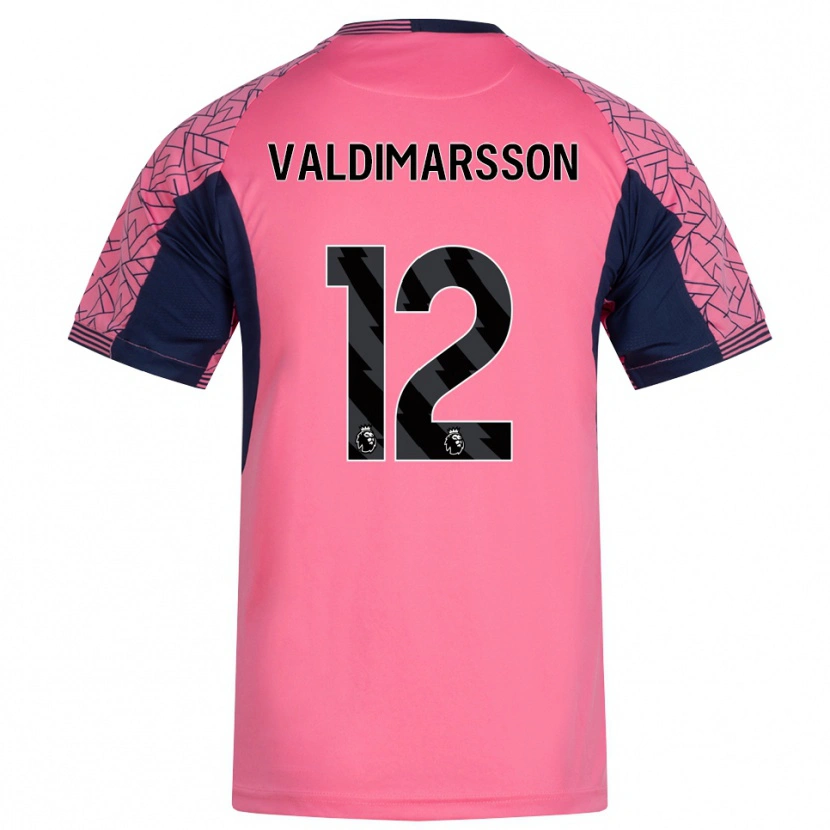 Danxen Dames Hákon Rafn Valdimarsson #12 Roze Zwart Keepersshirt 2025/26 T-Shirt België