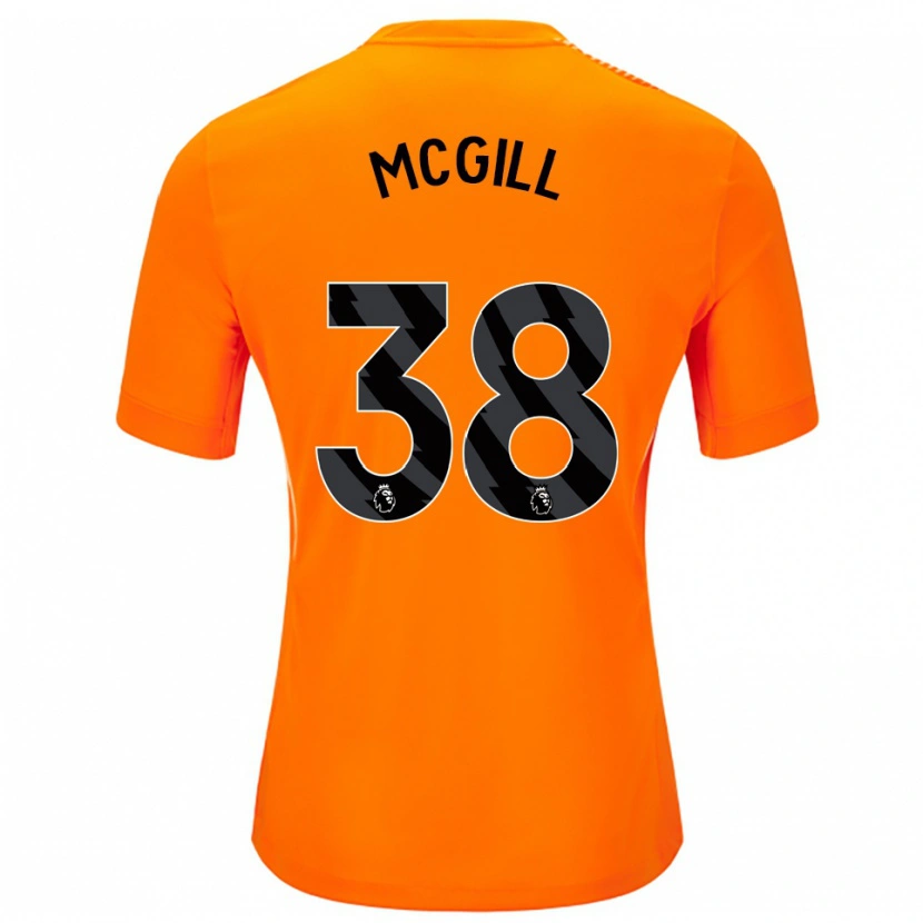 Danxen Dames Tom McGill #38 Oranje Zwart Keepersshirt 2025/26 T-Shirt België