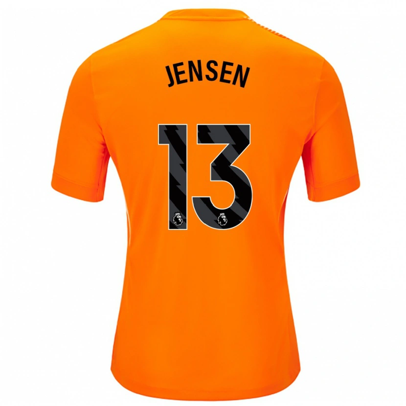 Danxen Dames Sebastian Jensen #13 Oranje Zwart Keepersshirt 2025/26 T-Shirt België