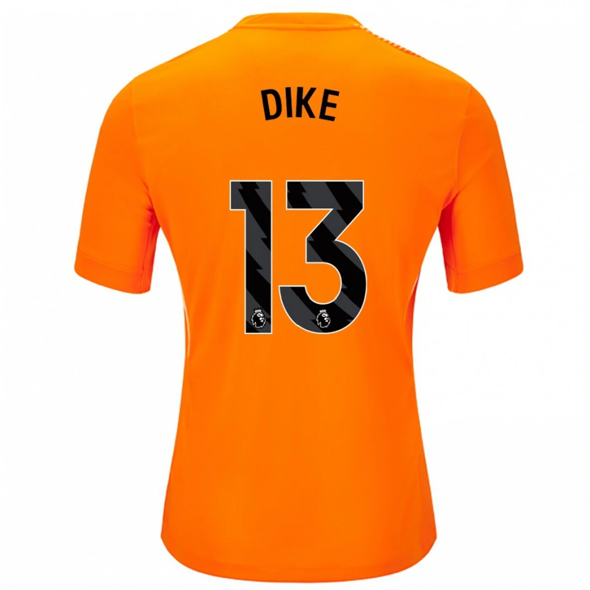 Danxen Dames Michael Dike #13 Oranje Zwart Keepersshirt 2025/26 T-Shirt België