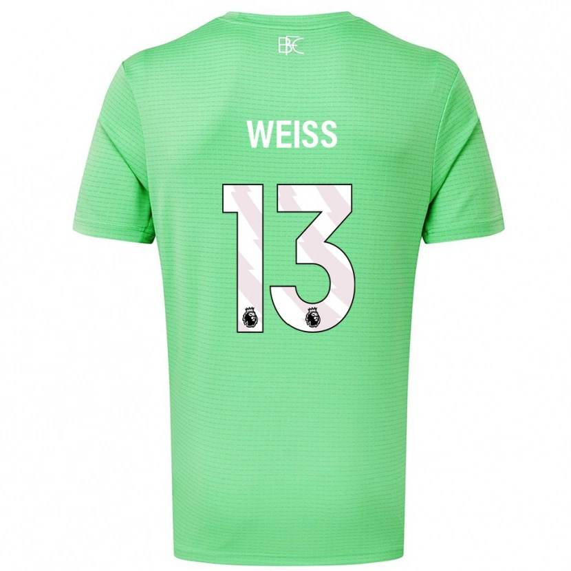 Danxen Dames Max Weiß #13 Medium Groen Keepersshirt 2025/26 T-Shirt België