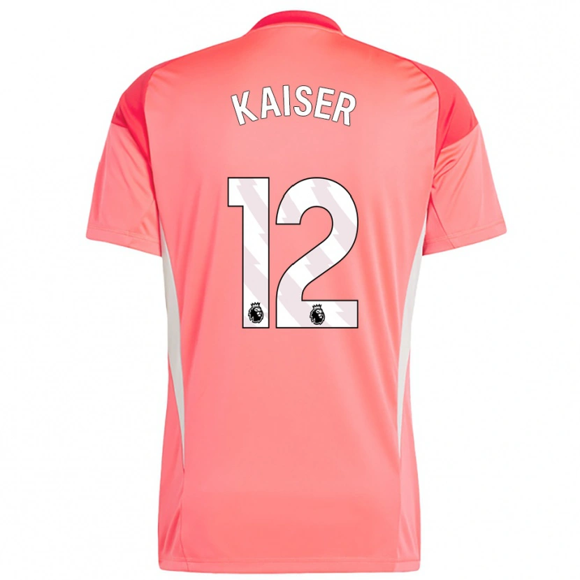 Danxen Dames Dino Kaiser #12 Rood Wit Keepersshirt 2025/26 T-Shirt België