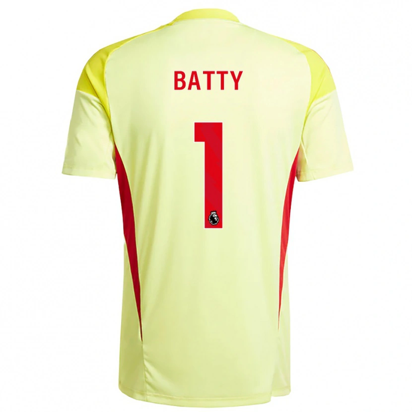 Danxen Dames Emily Batty #1 Lichtgeel Oranje Keepersshirt 2025/26 T-Shirt België