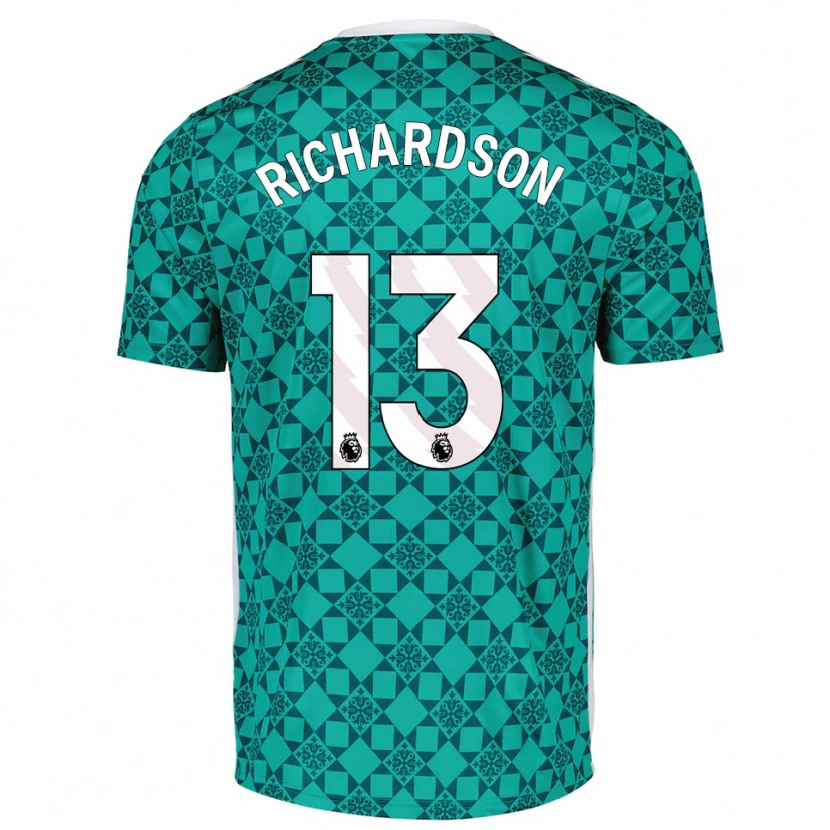 Danxen Dames Adam Richardson #13 Groen Wit Keepersshirt 2025/26 T-Shirt België