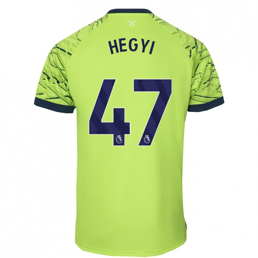 Danxen Dames Krisztián Hegyi #47 Fluorescerend Groen Keepersshirt 2025/26 T-Shirt België