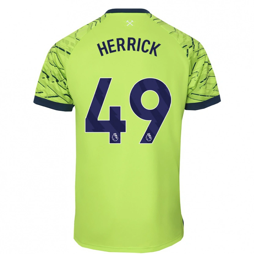Danxen Dames Finlay Herrick #49 Fluorescerend Groen Keepersshirt 2025/26 T-Shirt België
