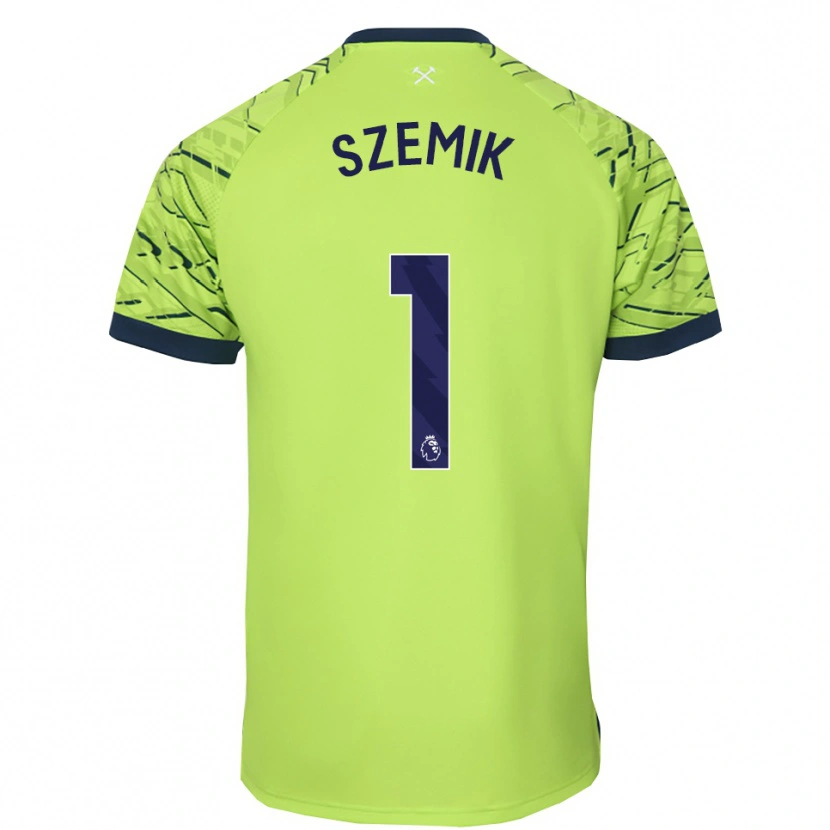 Danxen Dames Kinga Szemik #1 Fluorescerend Groen Keepersshirt 2025/26 T-Shirt België