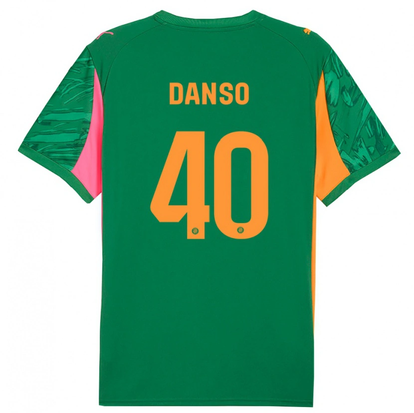 Danxen Dames Jordi Danso #40 Groen Oranje Keepersshirt 2025/26 T-Shirt België