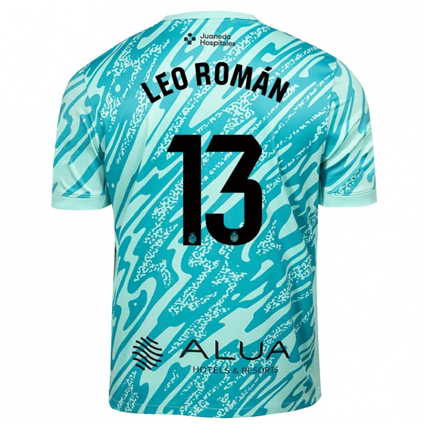 Danxen Dames Leo Román #13 Cyaan Zwart Keepersshirt 2025/26 T-Shirt België