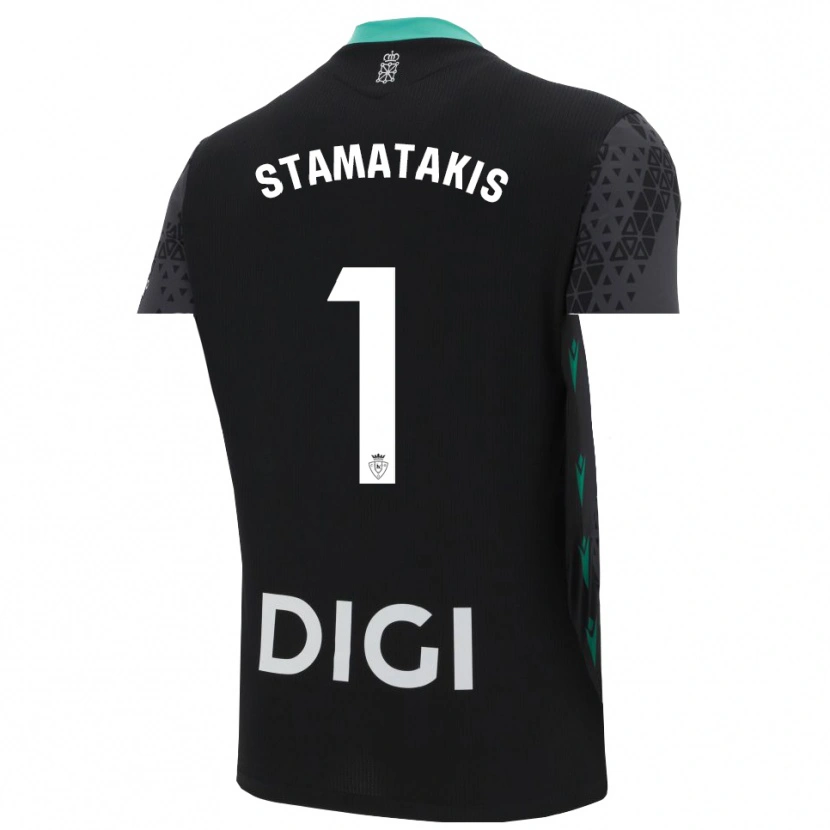 Danxen Dames Dimitrios Stamatakis #1 Donkergrijs Zwart Keepersshirt 2025/26 T-Shirt België