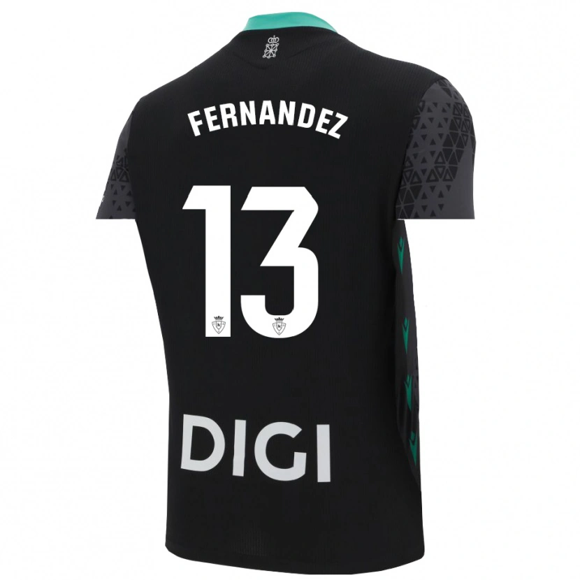 Danxen Dames Aitor Fernández #13 Donkergrijs Zwart Keepersshirt 2025/26 T-Shirt België