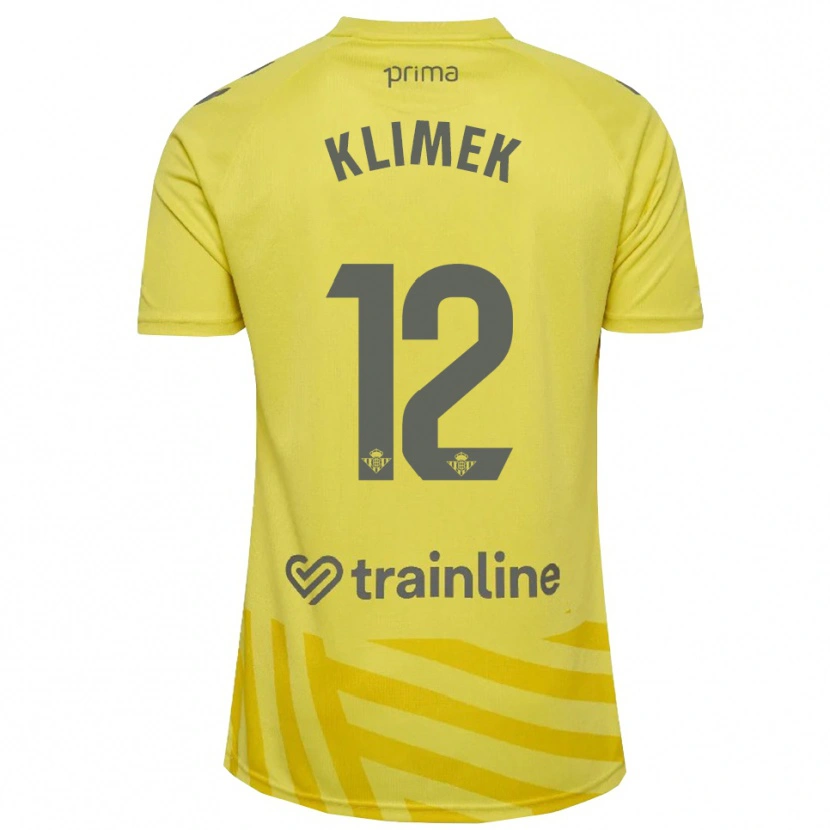 Danxen Dames Bruno Klimek #12 Geel Grijs Keepersshirt 2025/26 T-Shirt België