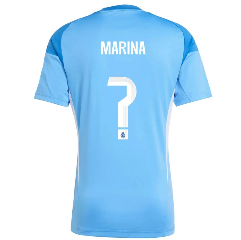 Danxen Dames Nacho Marina #0 Hemelsblauw Wit Keepersshirt 2025/26 T-Shirt België