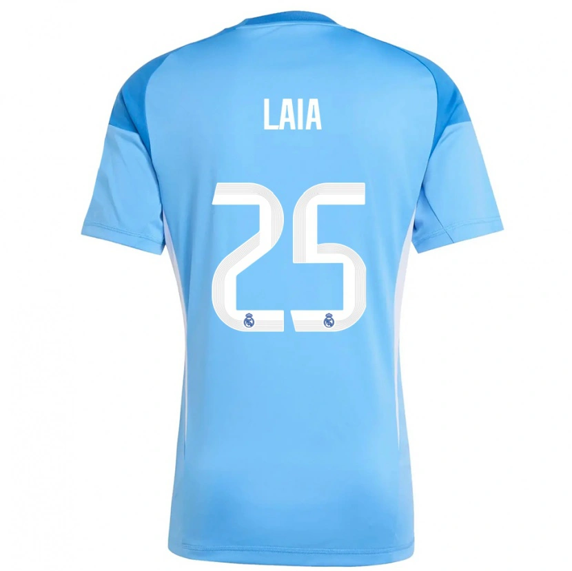 Danxen Dames Laia López De La Morena #25 Hemelsblauw Wit Keepersshirt 2025/26 T-Shirt België