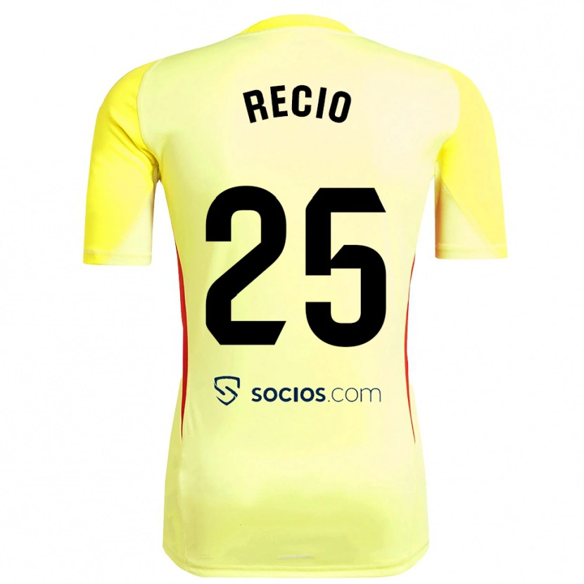 Danxen Dames Sergio Recio #25 Geel Rood Zwart Keepersshirt 2025/26 T-Shirt België