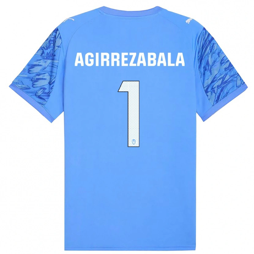 Danxen Dames Julen Agirrezabala #1 Blauw Wit Keepersshirt 2025/26 T-Shirt België